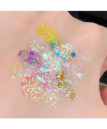  KARLOR 16 Colors Eyeshadow Eye Shadow Glitter Palette Face Body Glitter Palette Shimmer Pearl Body Makeup Festival Carnival - Buy Online on GoSupps.com