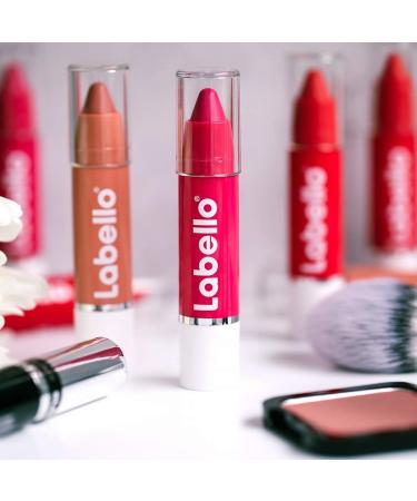 Nivea Labello Lips2Kß Color Lip Balm in 3pack 3 x 3 g lip care with intense color lipstick with real Labello care hot pink - Buy Online on GoSupps.com