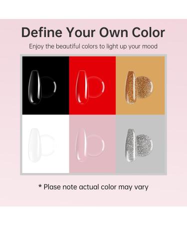 LKE Gel Nail Polish Kit - 54W UV Light 6 Color Set (White Black Red Pink Gold Silver) - Glossy & Matte Gel Top/Bottom Coat & Nail Art Tools for DIY Manicure - Buy Online on GoSupps.com