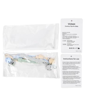 Vicloon Silicone Pacifier Chain - 4 Pack Animal Style Baby Pacifier Clips for Boys & Girls | Ideal Gift for Newborns - Buy Online on GoSupps.com