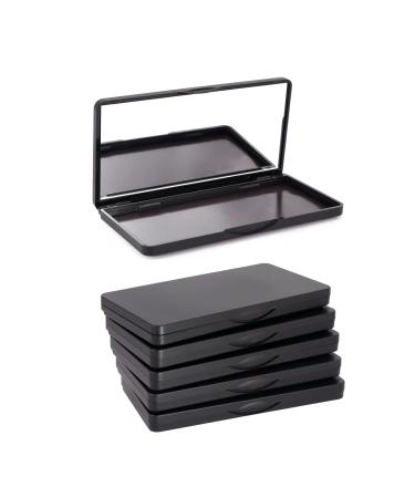5 Pack Magnetic Makeup Palette with Mirror Empty Eyeshadow Palette Cosmetics Dispensing Storage Box for DIY Eyeshadow Lipstick Blush Powder Foundation