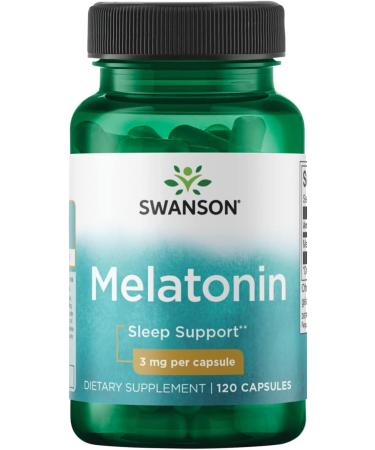 Swanson Melatonin 3 mg 120 Capsules