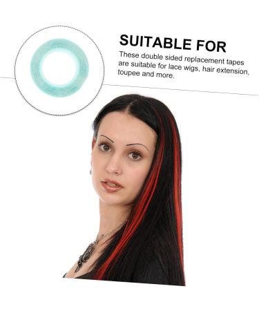 FOMIYES 4 Rolls wig double sided tape adhesive double sided tape Lace Front Wig Tape wig adhesive tape double sided adhesive tape blue wig Hair Extension Strip front lace paper wig glue - Buy Online on GoSupps.com