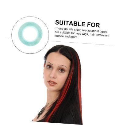 Housoutil 4 Rolls Wig Double Sided Tape Water Proof Tape Sticker for Wig Blue Wigs Double Side Tape Stickers Hair Patch Tape Lace Front Tape Lace Wig Glue Hair Piece Double Back - Buy Online on GoSupps.com