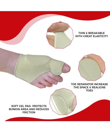 Bunion Socks Corrector for Women & Men | Pain Relief Hallux Valgus & Turf Toe Brace | Orthopedic Gel Separator | Toe Alignment & Bunion Splint - Buy Online on GoSupps.com