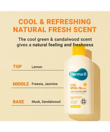 Derma B Everyday Sun Block Sunscreen SPF 50+ PA++++ 6.71 Fl Oz | Big Size Korean Sunscreen Lotion - Buy Online on GoSupps.com