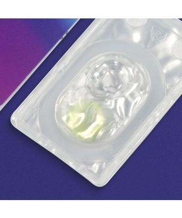 Jasmine Green Silicone Comfort Contact Lenses - Opaque Natural Look - 1 Pair with Container - -3.00 Diopters 14.00mm Diameter - Buy Online on GoSupps.com