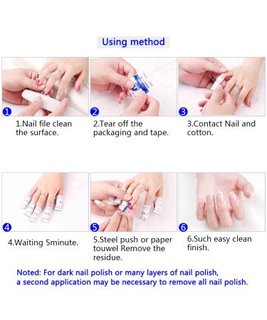Gel Polish Remover Wipes 200PCS - Nail Cleaner Pads for Acrylic & Gel Nails | Nail Soak Off Wraps for Salon & Home Use - Buy Online on GoSupps.com