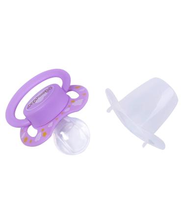 Buy LittleForBig Large Shield Pacifier Set - Adult Size Pink & Purple Monster | International Shipping Available - Buy Online on GoSupps.com
