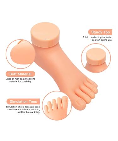 Flexible Silicone Prosthetic Foot Mannequin for Nail Art Training - Buy Online on GoSupps.com