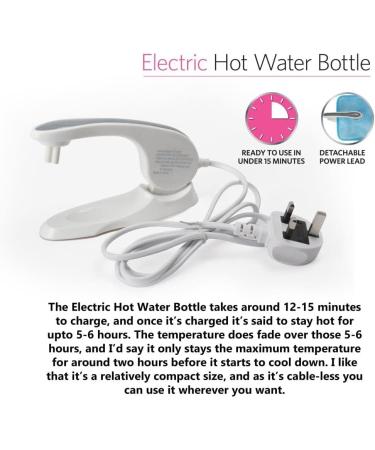Rechargeable Plush Electric Hot Water Bottle for Back Stomach Hands & Legs Soft Heating Belt for Ultimate Warmth - Buy Online on GoSupps.com