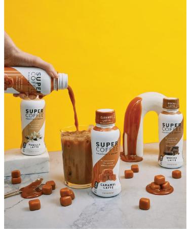 Super Coffee Cold Brew Original 12 Fl Oz | 0g Sugar 0 Calories | Vegan Dairy Free Gluten Free | Pack of 12 - Buy Online on GoSupps.com