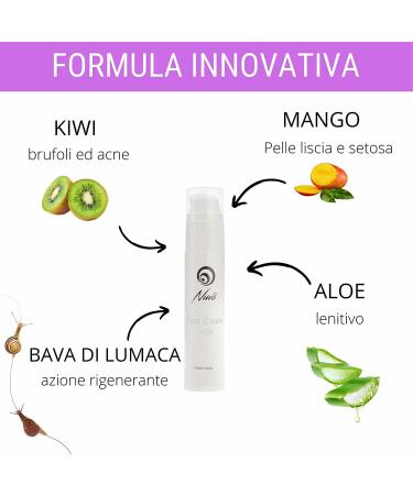 Nuvo' Face Cream H24 with 60% SNAIL SLIME Hyaluronic Acid Collagen Marine Aloe Vitamin C - E Kiwi Cells Moisturizing Impure Skin Acne Anti Wrinkle Face Neck D collet 50ml - Buy Online on GoSupps.com