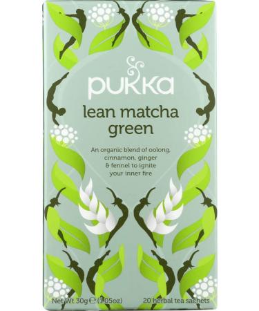Pukka Herbs Lean Matcha Green 20 Herbal Tea Sachets 1.05 oz (30 g)