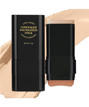 Essential Stick for Full Coverage - 15g Dual-Head Skin Foundation Cream and Concealer | Moisturizing Primer for Women and Men - Buy Online on GoSupps.com
