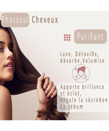 Rhassoul Powder - Purifying Clay from Morocco 100% Natural and Hypoallergenic - Skin and Hair Mask - 200gr - Buy Online on GoSupps.com