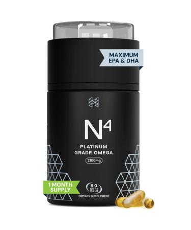 HPN N(4) Icelandic Omega-3 Fish Oil 3 000 mg DHA & EPA | Increase Muscle Growth Joint and Brain Health | No Heavy Metals or Toxins | 90 Softgel Capsules