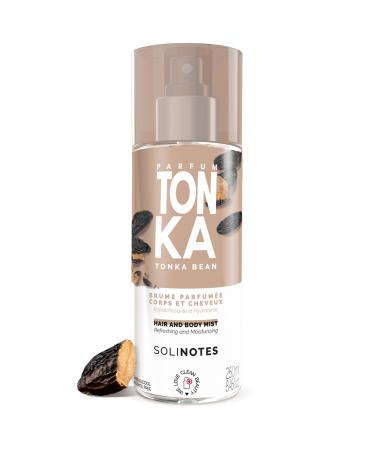 Tonka Body Mist by SOLINOTES | Refreshing And Hydrating Womens Fragrances - Alcohol-Free | Body Spray for Women and Hair | 8.45 fl.oz