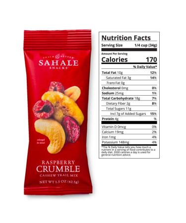 Sahale Snacks Pomegranate Vanilla Cashews - 9 Pack Glazed Mix (1.5 oz Each) - Buy Online on GoSupps.com