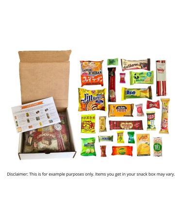 Delicious Mashi Box Asian Dagashi Snack Surprise - 25 Piece Snack Assortment with Instant Noodles & Drinks - Buy Online on GoSupps.com