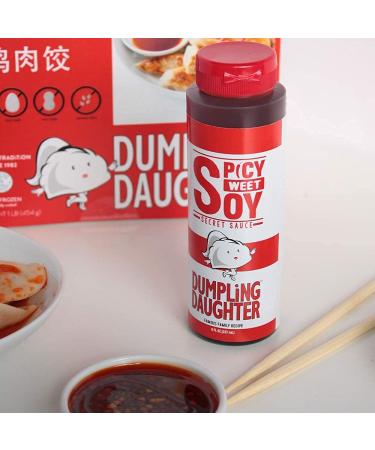 Dumpling Daughter Spicy Sweet Soy Sauce (8 oz) - Brown Sugar Sweetened with Spicy Chili Oil - Buy Online on GoSupps.com