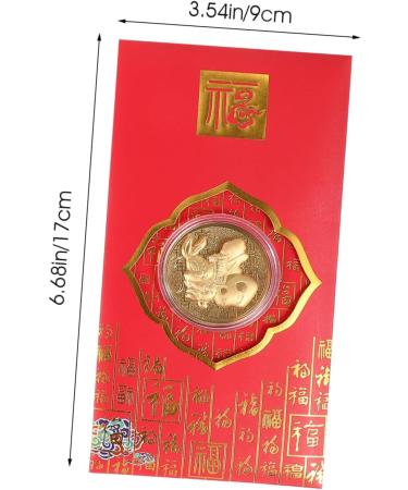 ABOOFAN 30 Pcs Rabbit Year Gold Foil Red Envelope Chinese Money Bags New Year Prop 2023 Red Envelope Wedding Red Packet Gift Card Envelopes Spring Festival Gift Lucky Paper Money Card As Shown 2x5pcs 17X9CMx5pcs - Buy Online on GoSupps.com