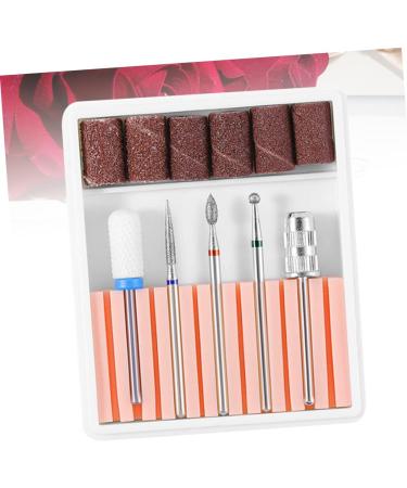 VINTORKY 1 Set nail drill tool nail bits electric nail file drill bits Nail File Bits nail drill bits for acrylic nail polish tools Cuticle Drill Bit nail drill heads manicure Grinding head 6.5x5.5cm Pink - Buy Online on GoSupps.com
