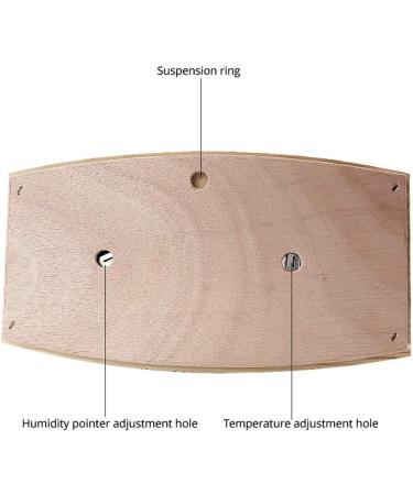 High-Quality 20-120 C Sauna Thermometer Hygrometer - Wooden Climate Measurement Tool for Sauna Rooms - Buy Online on GoSupps.com
