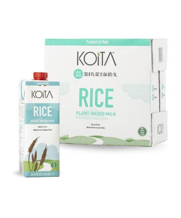Koita Italian Rice Milk 1L (6-pack) - Non Dairy, Plant-Based, Non-GMO, Vegan, Shelf Stable - Buy Online on GoSupps.com