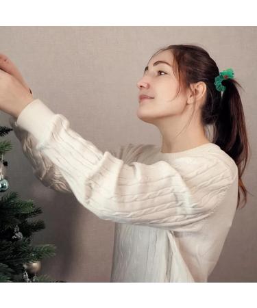 Lurrose Christmas Scrunchies - 7Pcs Plush Hair Bands for Women | Santa Snowman & Reindeer Hair Accessories - Perfect Holiday Gift - Buy Online on GoSupps.com