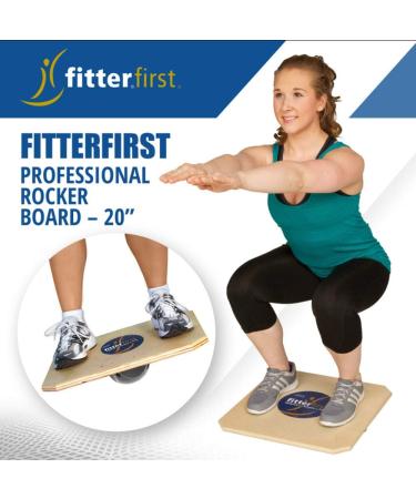 Fitterfirst Professional Rocker Board 20 - Improve Balance and Core Strength - Buy Online on GoSupps.com