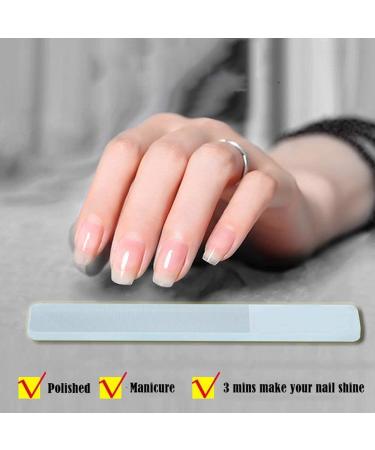 Ricardonty Glass Nail Shiner - Nano Glass Nail Files Crystal Nail Buffer Shine Polisher For Natural Fingernails Toenails - Buy Online on GoSupps.com