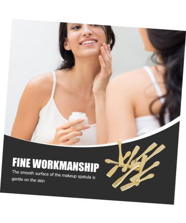 FOMIYES 24 Pcs Lotion Spatula Abs Cosmetics Spatula Face Spatula Mini Makeup Spatula 6.00X0.70X0.70CMx2pcs Goldenx2pcs - Buy Online on GoSupps.com