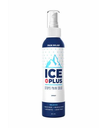 Ice Plus Spray | 8 oz. | All-Natural Organic Ingredients | Cooling Spray | Easy to Apply Mist Spray | Great for Minor Injuries Aches Pain Sports Arthritis & Physical Jobs