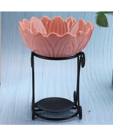 Ceramic Candle Oil Burner - Indoor Aroma Furnace for Essential Oil & Incense (Pink) | Best Aromatherapy Accessory - Buy Online on GoSupps.com