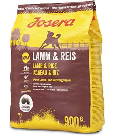 Josera Lamb & Rice Dog Food (5 x 900g) | Super Premium Dry Food with Single Protein Source for Adult Dogs - Buy Online on GoSupps.com