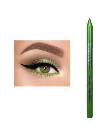 Colored Eyeliners Long Lasting Green Eyeliner Professional Eyeliner Gel with High Precision Tip | Waterproof Women Eyeliner Eye Shadow Pencil for Daily & Makeup Prom Nights