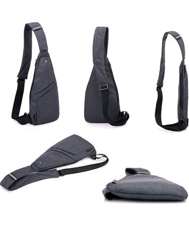 TOLOG Anti-Thief Sling Bag | Lightweight Crossbody Backpack for Travel & Hiking - Dark Grey - Buy Online on GoSupps.com