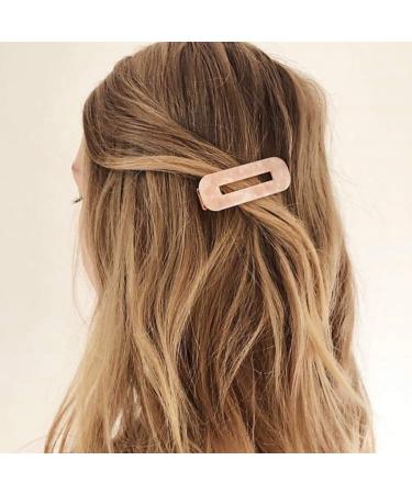 Resin Tortoise Leopard Print Hair Clips - 4 Pack for Women | Stylish Hair Barrettes - Buy Online on GoSupps.com