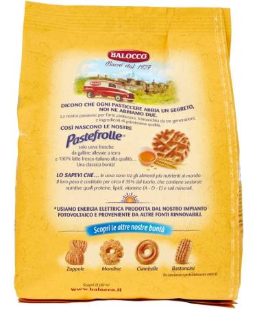 Balocco Balocco Pastefrolle Biscotti with Italian Milk and Fresh Eggs 100% Italian Milk and Fresh Eggs 350g Set of 3 - Buy Online on GoSupps.com