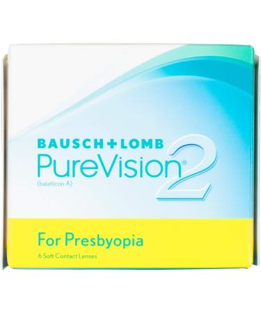 Bausch + Lomb PUREVISION 2 Varifocal Contact Lenses - Monthly Supply 6 Pieces Soft & Thin for Presbyopia - BC 8.6 mm Dia 14 Low Add - International Shipping - Buy Online on GoSupps.com