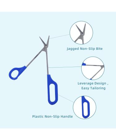 Long Handled Stainless Steel Toenail Clippers for Seniors - Precision Ingrown Toenail Scissors for Thick Toenails - Buy Online on GoSupps.com