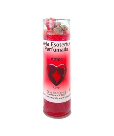 Love -Palm Wax Spiritual Intention Spell Candle- RED | Vela CASA ESOTERICA PERFUMADA- (Amor)