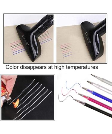 40 High Temperature Heat Erasable Fabric Marker Pen Refills for Sewing & Patchwork - Vanishing Disappearing Ink for Fabric & Leather - Buy Online on GoSupps.com