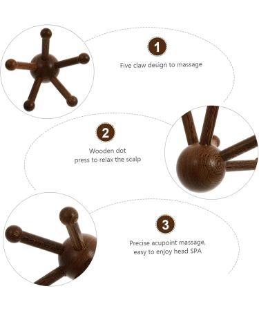 Gleavi 5 STK Portable Hair Scalp Massage Device - Handmade Claw Head Massager for Spa Relaxation - Buy Online on GoSupps.com