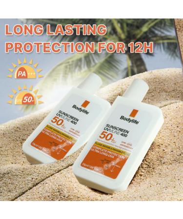 Face Sunscreen SPF 50+ Broad Spectrum SPF + Antioxidants Titanium Dioxide & Zinc Oxide Sunscreen For Sun Sensitive Skin Oxybenzone Free 1.69fl.oz - Buy Online on GoSupps.com