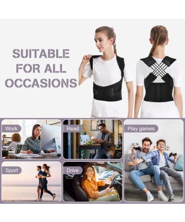 Acwoo Posture Correction Trainer for Men & Women - Adjustable Back Support Belt with Breathable Shoulder Straps (XL) | Improve Posture & Relieve Neck & Shoulder Pain - Buy Online on GoSupps.com