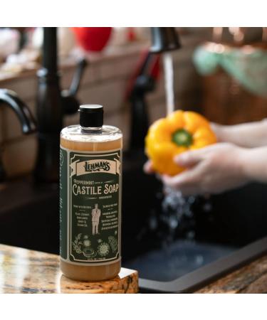 Lehman s Concentrated Liquid Castile Soap - Natural & Gentle Multipurpose Cleaner 32 fl oz Peppermint Scent - Eco-Friendly International Shipping - Buy Online on GoSupps.com
