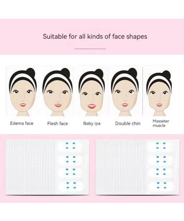 Invisible Facial Lifting Tape - Instant V-Shaped Face Lift for Wrinkles & Jowls | 100 Patches for Tightening Smile Lines & Neck Wrinkles - Buy Online on GoSupps.com