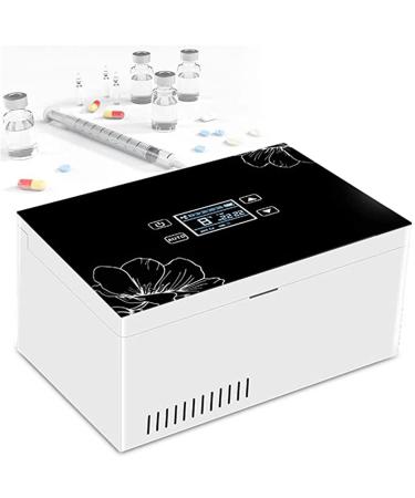 Portable Insulin Cooler Insulin Cold Box with Battery Car Travel Refrigerator Electric Cold Storage Box 2-8 for Keeping Diabetes Drug Cooler Battery*3